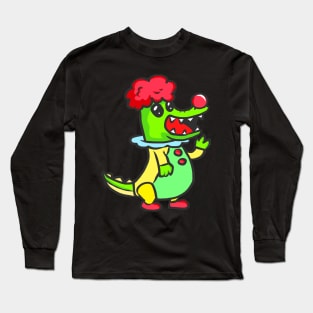 Crocodile animal motif alligator animal welfare for children Long Sleeve T-Shirt